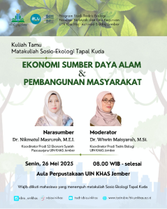 Kuliah Tamu Mata Kuliah Sosio-Ekologi Tapal Kuda
